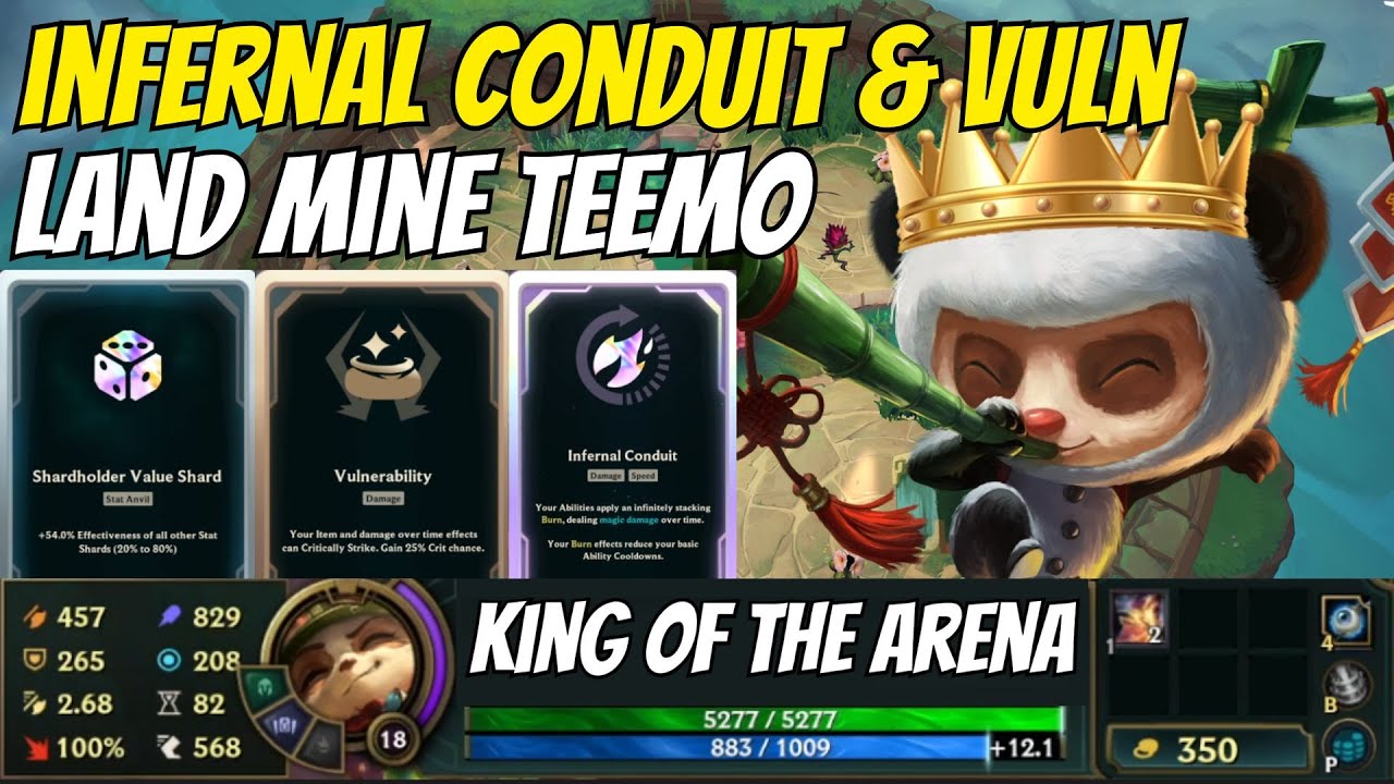 DEATHLESS Stat Shard Game!! Teemo Should Be Disabled In Arenas | King Of The Arena