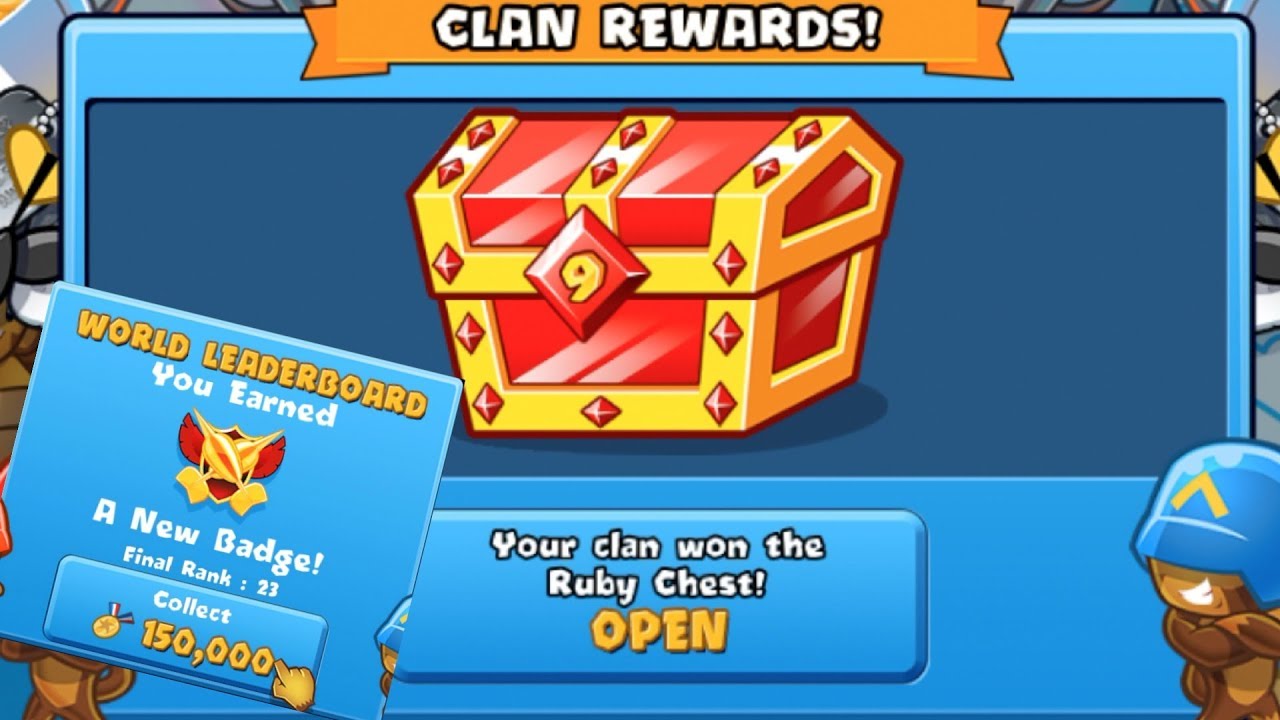 HUGE CHEST 9 REWARD! NEW BADGE! (Bloons TD Battles)