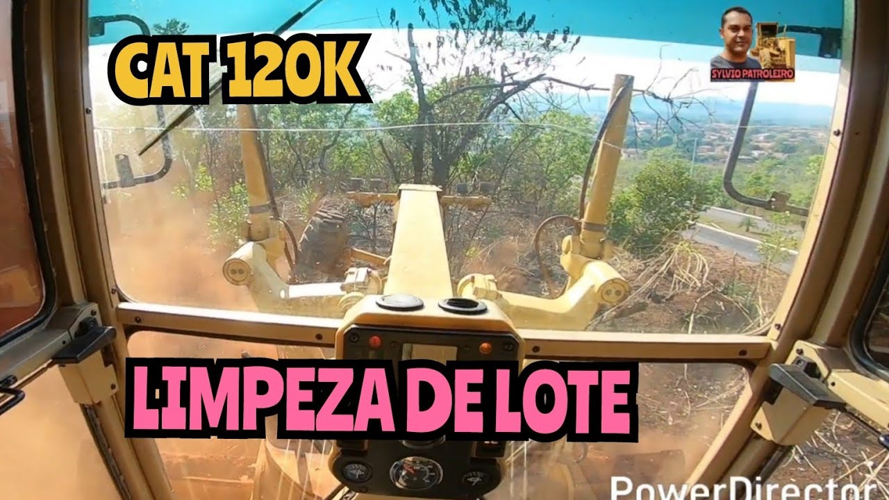 LIMPANDO MATO COM A CATERPILLAR 120K / Grader niveleuse patrola operador Patroleiro 