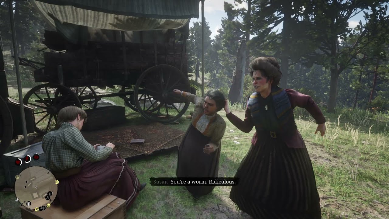 Ms. Grimshaw Drags Tilly By Her Ear - Red Dead Redemption 2