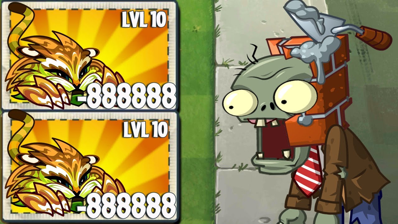 All Plants Max Level use 1 Power Up Vs 40 Conehead Zombie - Who is Best - PvZ 2 Gameplay