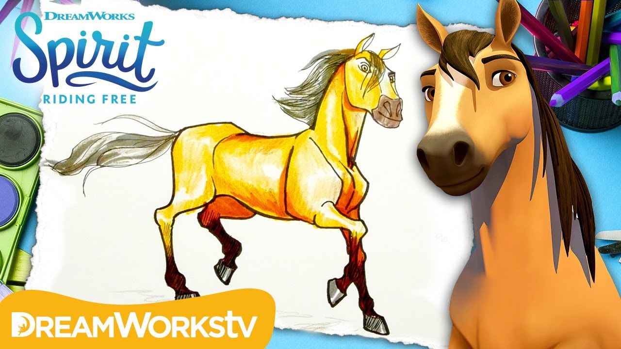 Learn To Draw Spirit | SPIRIT RIDING FREE | DIY #withme