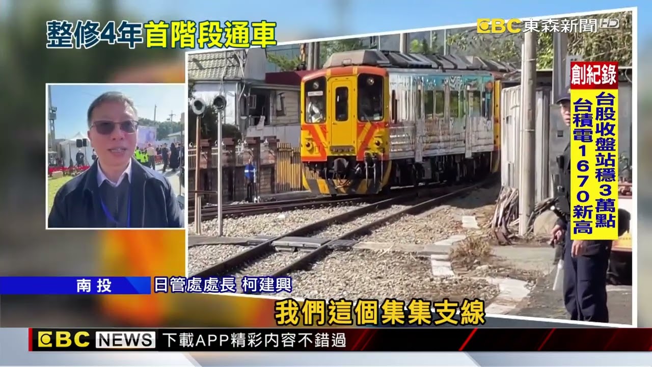 睽違4年! 台鐵集集線終復駛 商家盼重振觀光潮@newsebc