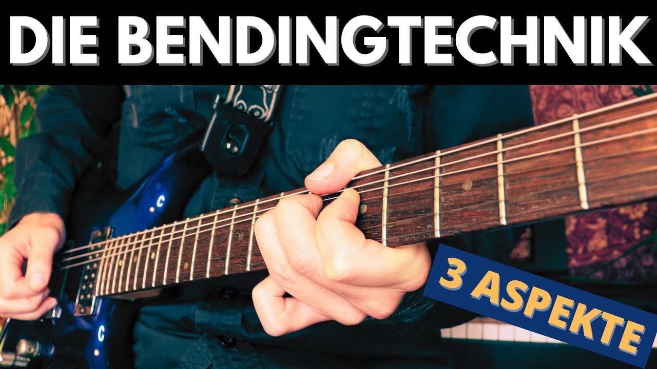 BENDING auf der Gitarre - Die RICHTIGE Technik 🎸