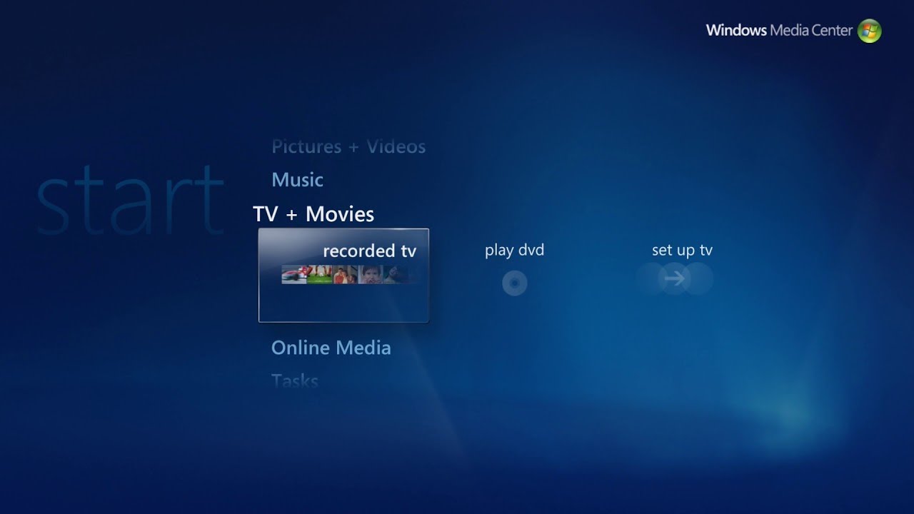 Windows Vista's Windows Media Center