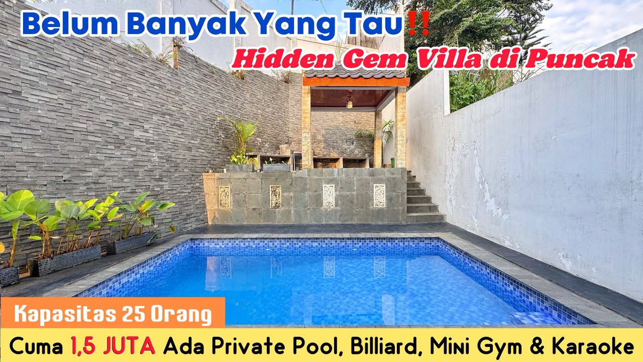 BELUM BANYAK YANG TAU Ada HIDDEN GEM VILLA di Puncak‼️Cuma 1,5 JUTA untuk 25 Orang ||| VILLA ALSAVA