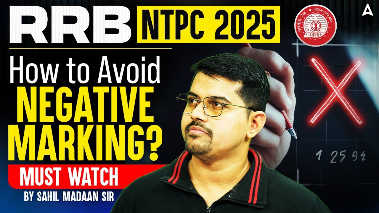 RRB NTPC 2025 | How to Avoid Negative Marking? Must Watch | By Vinay Sir