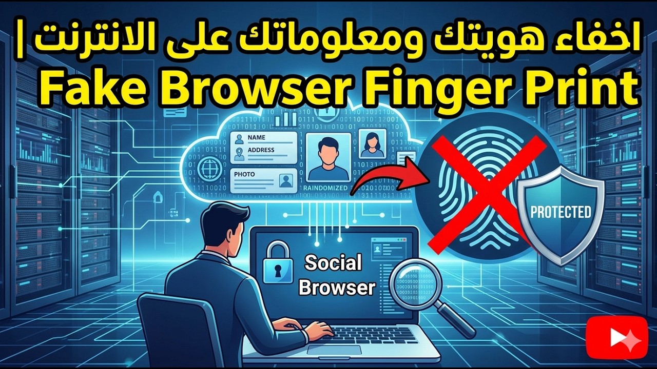 اخفاء هويتك ومعلوماتك على الانترنت  | Fake Browser Finger Print