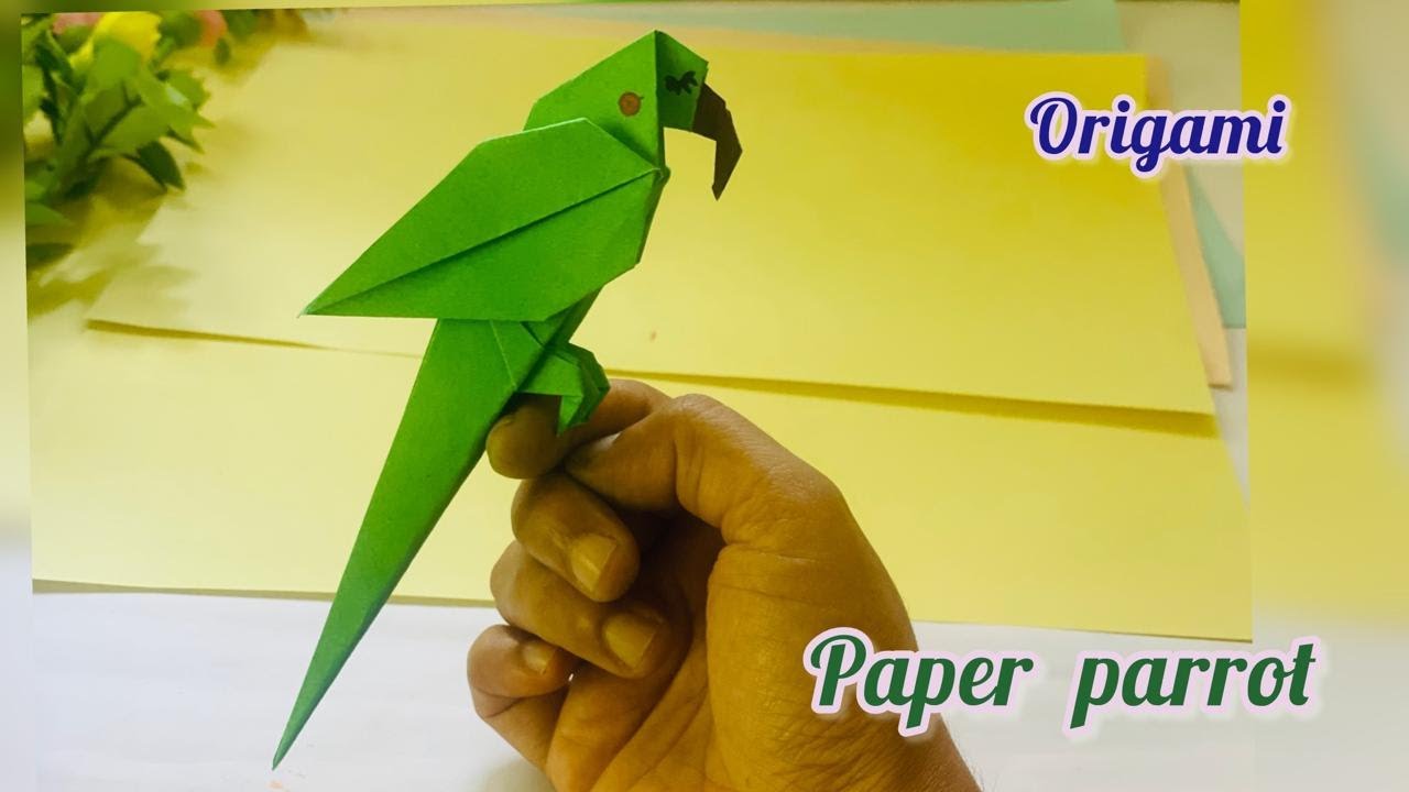 paper parrot | origami | paper craft
