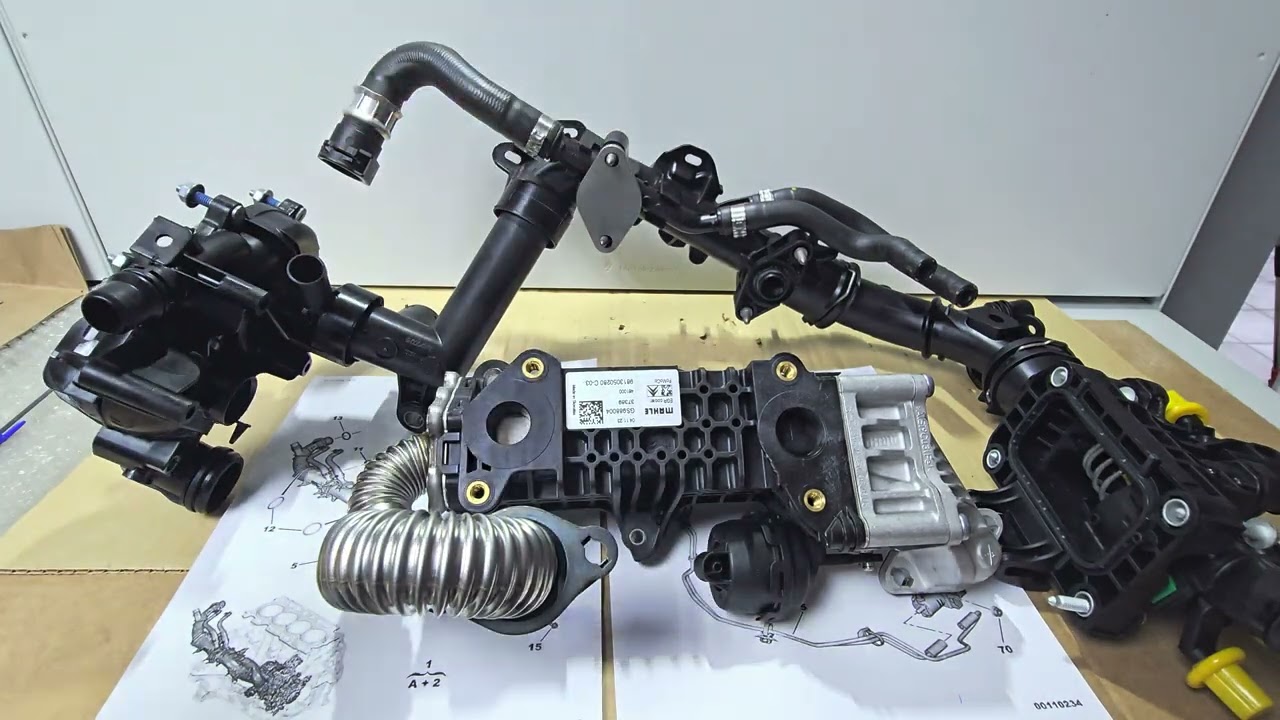 1.5 HDI PSA удаляем теплообменник 9813050280 ч.3
