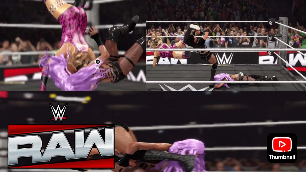 WWE 2K25- ELIMINATION CHAMBER QUALYFING MATCH AMAYA VS MAXXINE DUPRI VS ROXANNE PEREZ|RAW