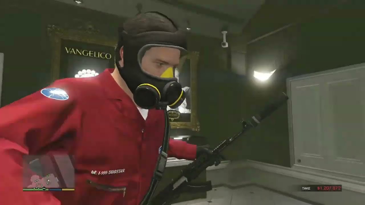 Doing jewelry store heist in GTA 5 story mode