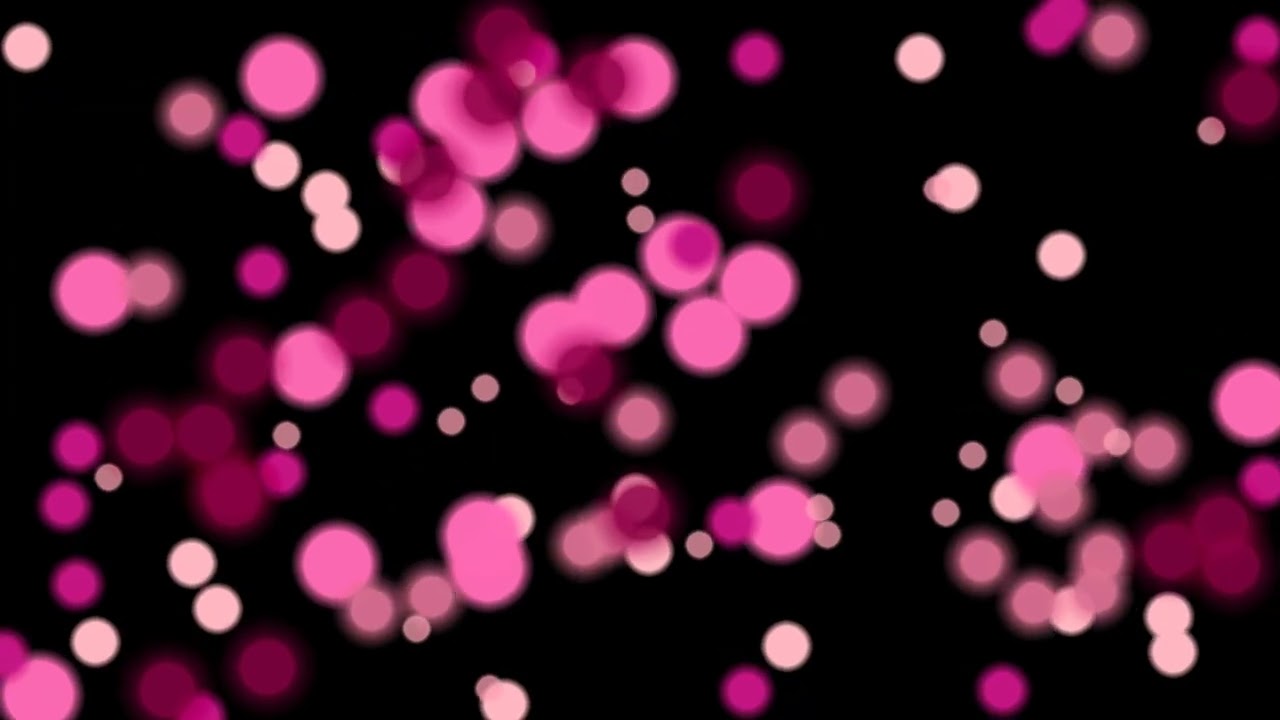 Pink dots - satisfying bokeh animation loop