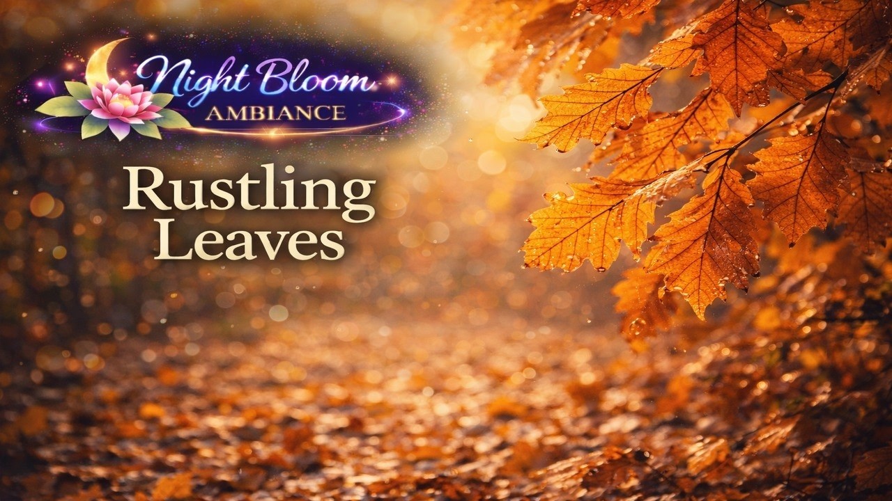 Rustling Leaves - 🍃 No Ads - Black Screen - Gentle Wind in Trees - Nature Ambience for Sleep ✨