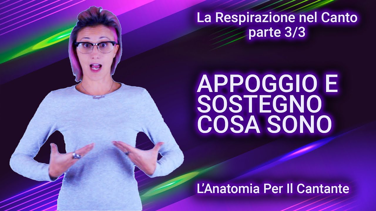 APPOGGIO E SOSTEGNO NEL CANTO - COSA SONO ? La Respirazione nel canto (Parte 3/3)