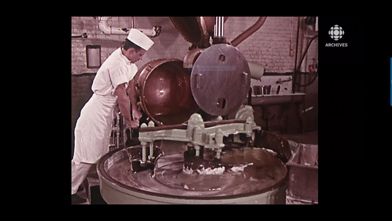 En 1970, la fabrication de confiseries de chocolat
