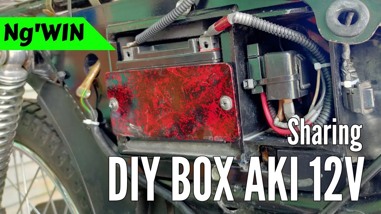 DIY Box Aki 12V di Honda Win (Sharing)