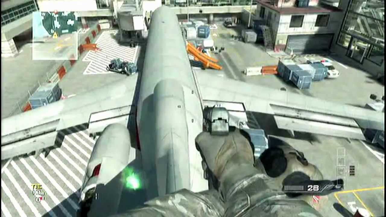 terminal glitches on top of plane and gameplay