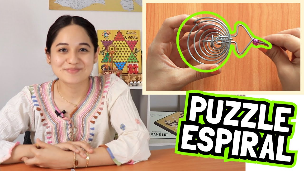 PUZZLE ESPIRAL SOLUCION DE ALAMBRIJE O ROMPECABEZAS DE ALAMBRE - Nayeli