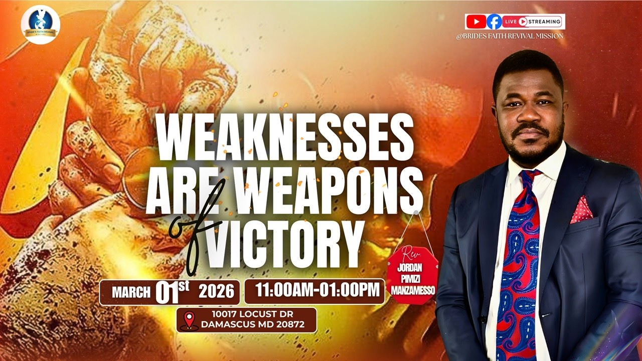 🔥WEAKNESSES ARE WEAPONS OF VICTORY || Rev. JORDAN PIMIZI  || March 1st 2026