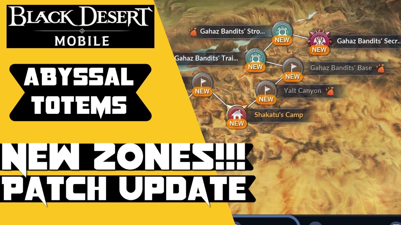 Abyssal Totems - New Zones + Events - Patch Notes - Black Desert Mobile