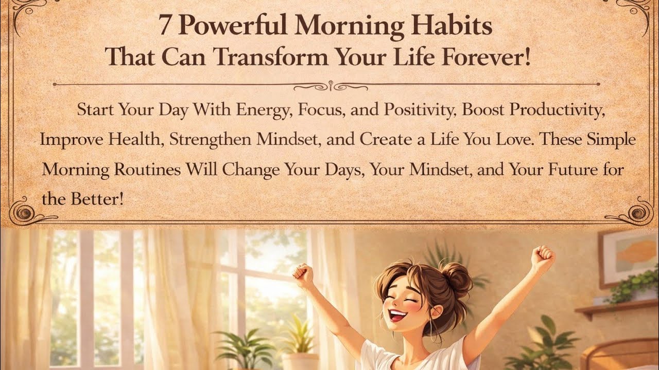 7 Morning Habits That Will Change Your Life#speakingeveryday #improveenglish #learnenglish 