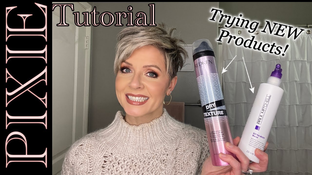 Pixie Hair Tutorial | Testing NEW Styling Products [Paul Mitchell and REDKEN]