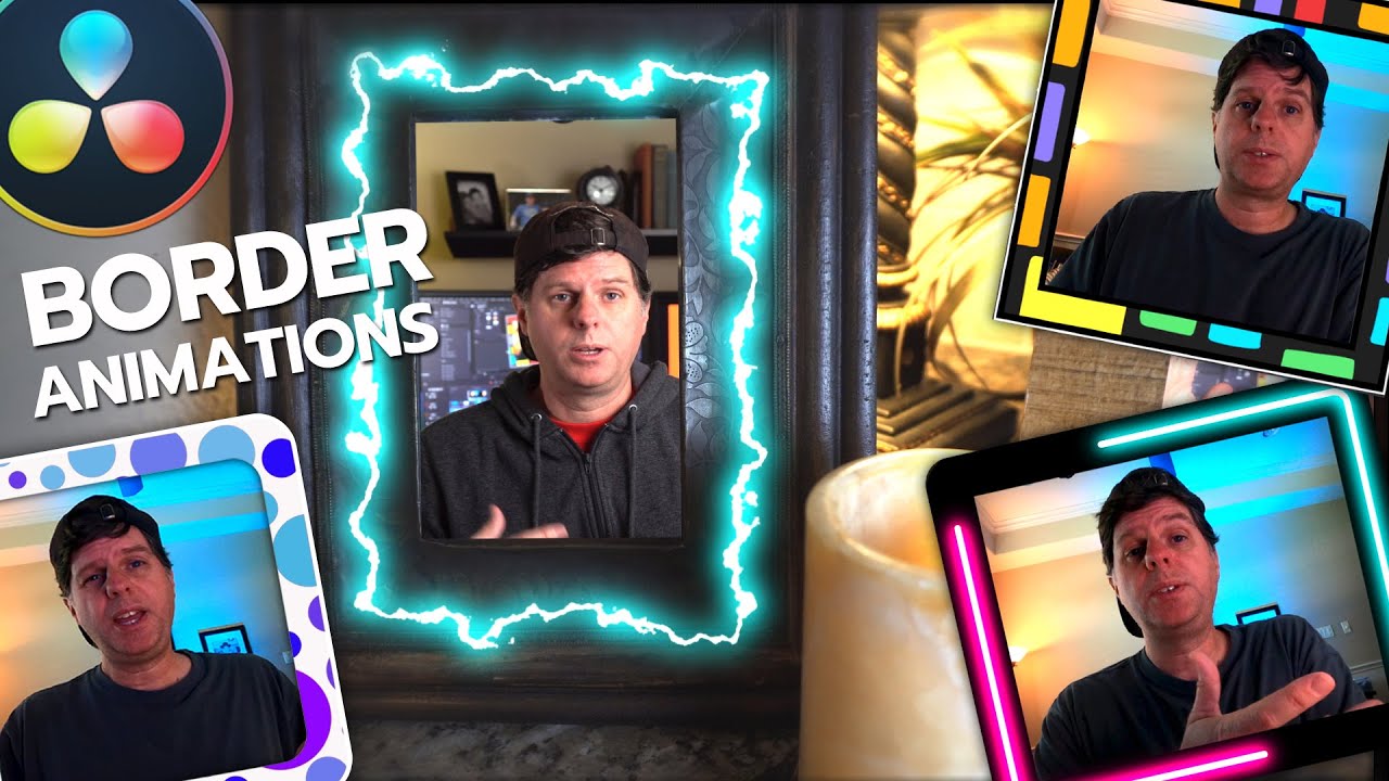 Dazzling Border Animations & Effects / Davinci Resolve Tutorial / Fusion