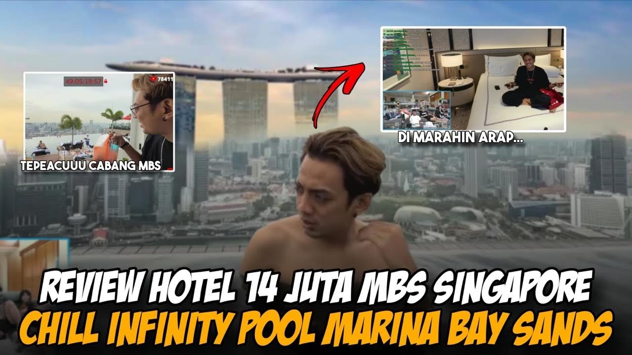 GAJADI IRL 24 JAM DI SINGAPORE🤣 TEPE REVIEW HOTEL MARINA BAY SANDS SINGAPUR🥳  #marapthon3  #tepe46