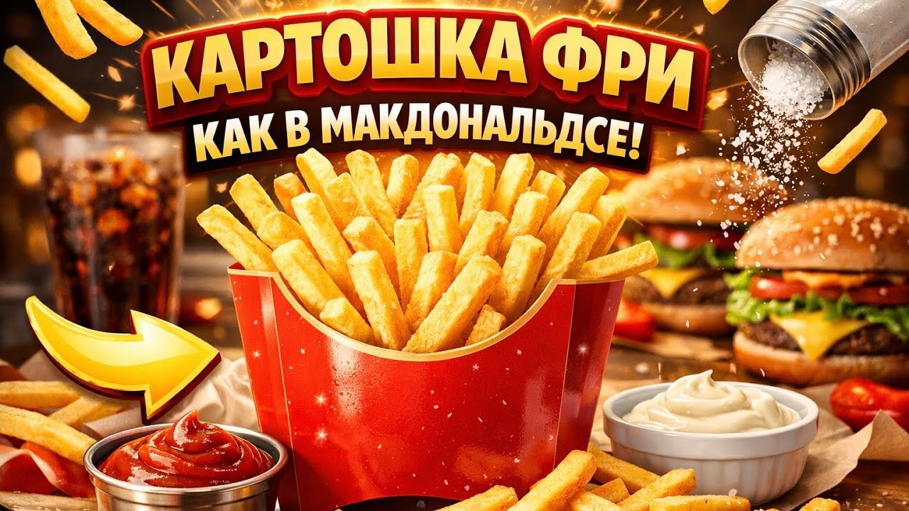 Картошка фри как в McDonald's Секретный рецепт хрустящей картошки фри дома