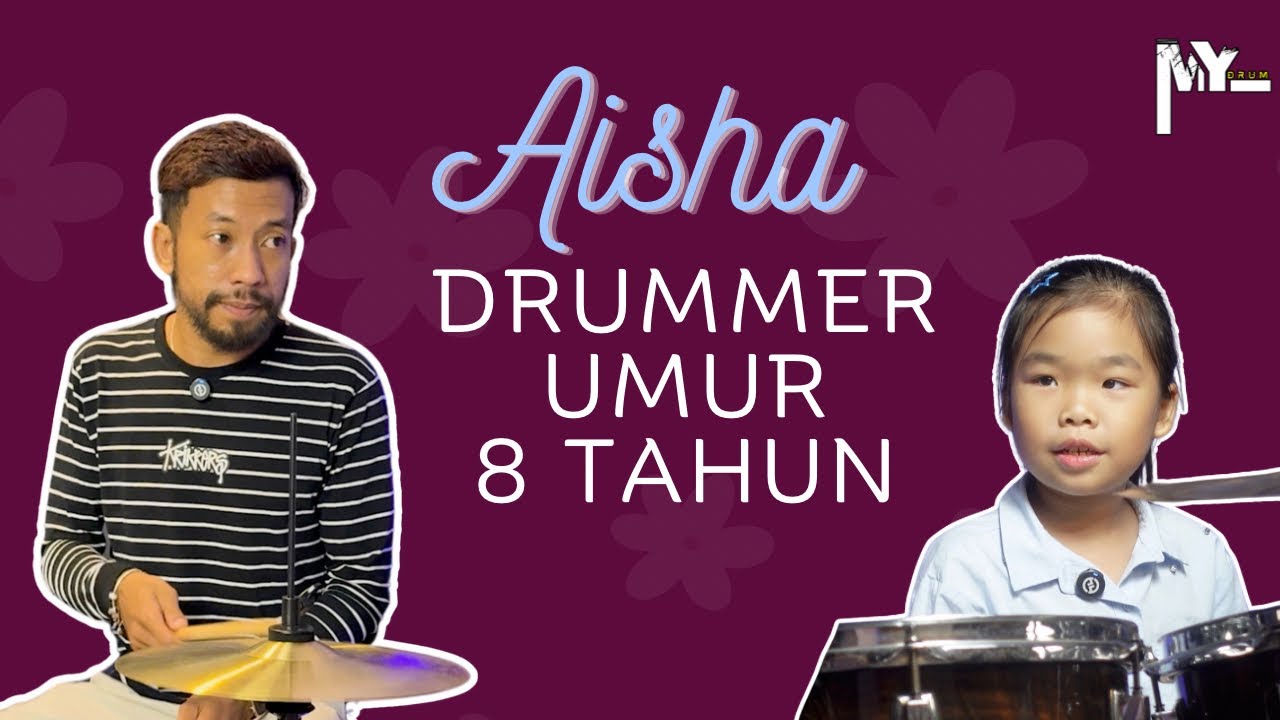 EP 13 - Adik Aisha drummer berumur 8 tahun! Boleh follow Akram main drum.