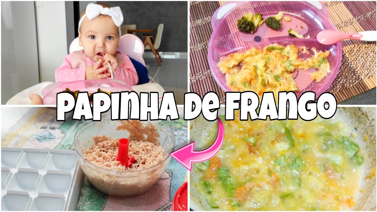 Como preparar papinha com frango para bebê de 06 meses  como eu faço- INTRODUÇÃO ALIMENTAR