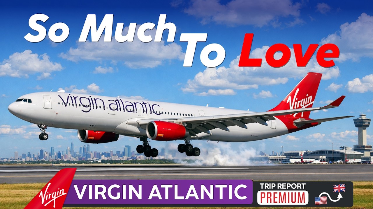 Превосходный уровень обслуживания на Virgin Atlantic ✦ Премиум-эконом A330 ✦ Нью-Йорк – Лондон @tfft