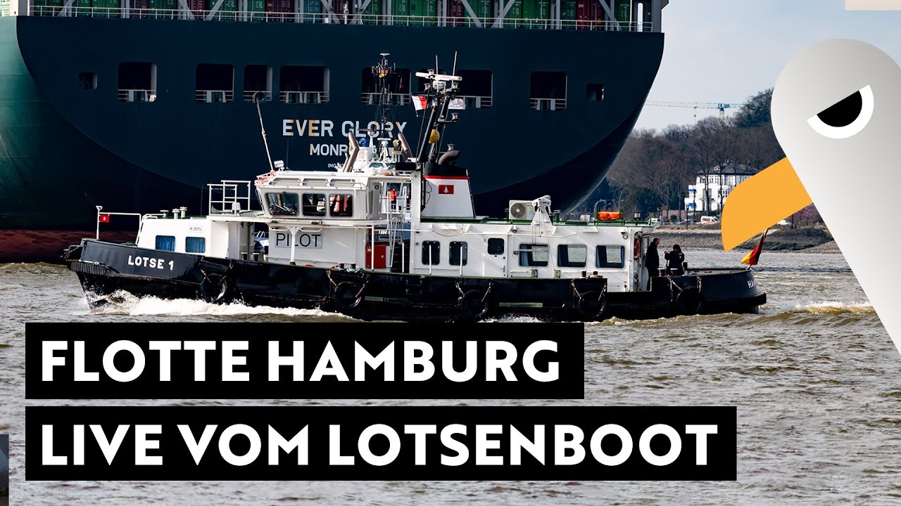 Live von der Lotsen-Barkasse ⚓️ Unterwegs mit der Flotte Hamburg