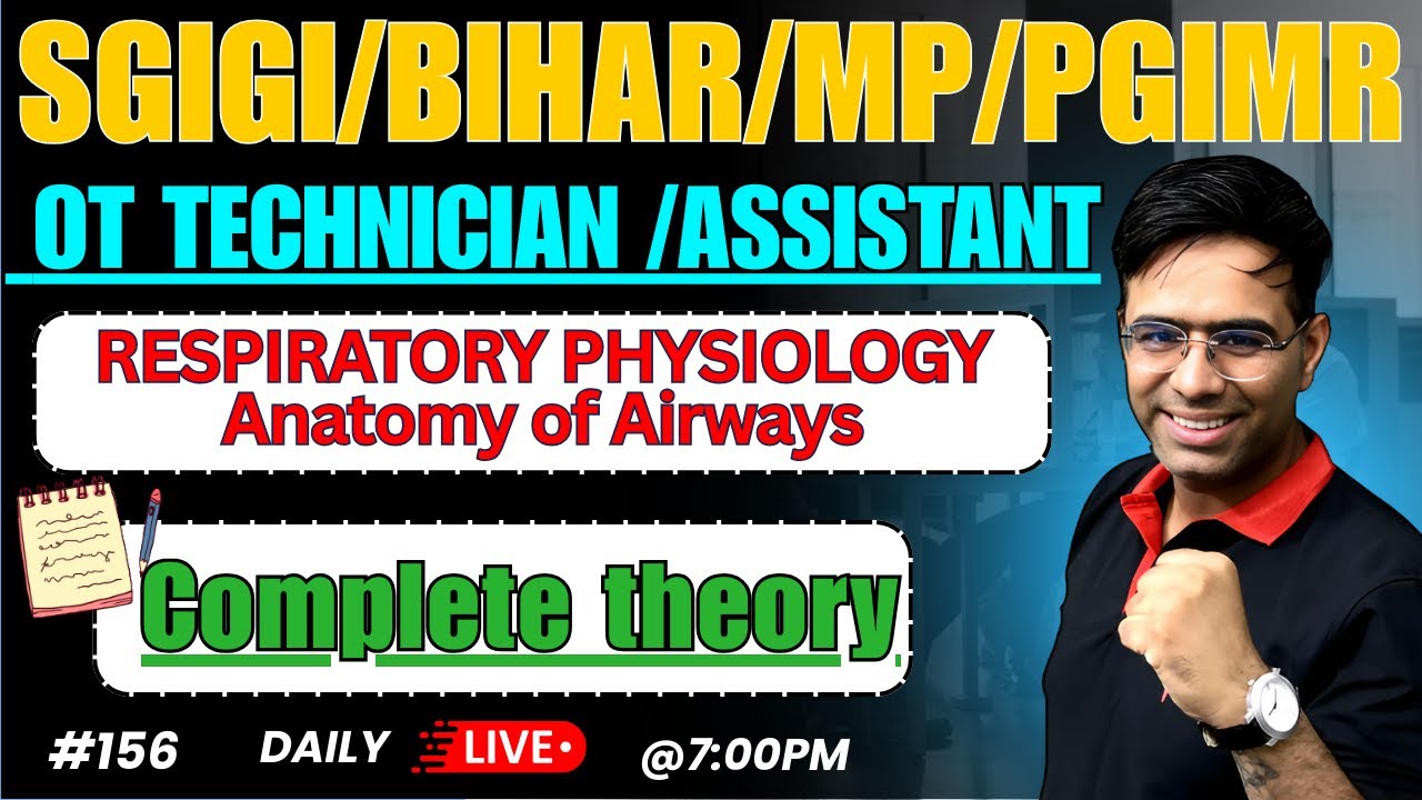 SGPGI /PGIMR /MP/ BIHAR /AIIMS CRE | OT Technician | THEORY CLASS  #155 | KIROSHA OT!