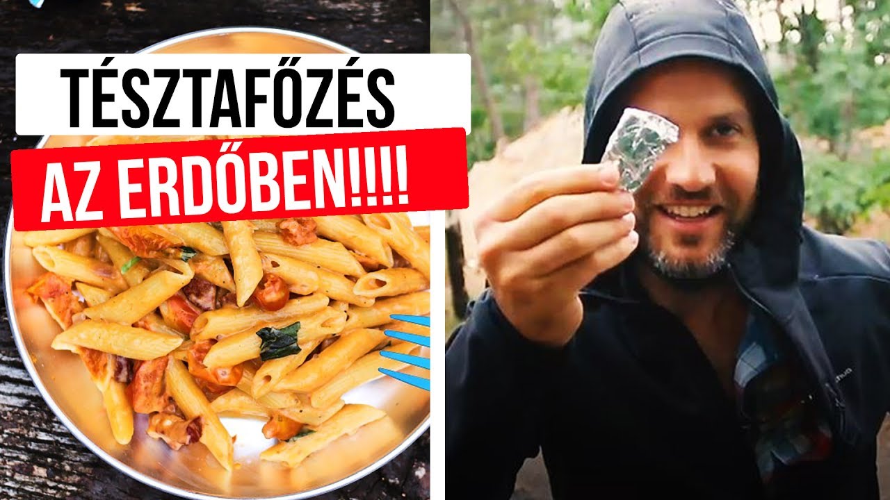 Egylábasos tészta főzés AZ ERDŐBEN!!