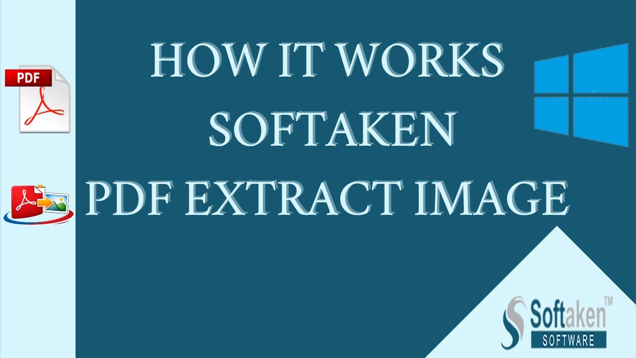 How to Extract Images from PDF Easily | Extract Images PDF Champ by Softaken