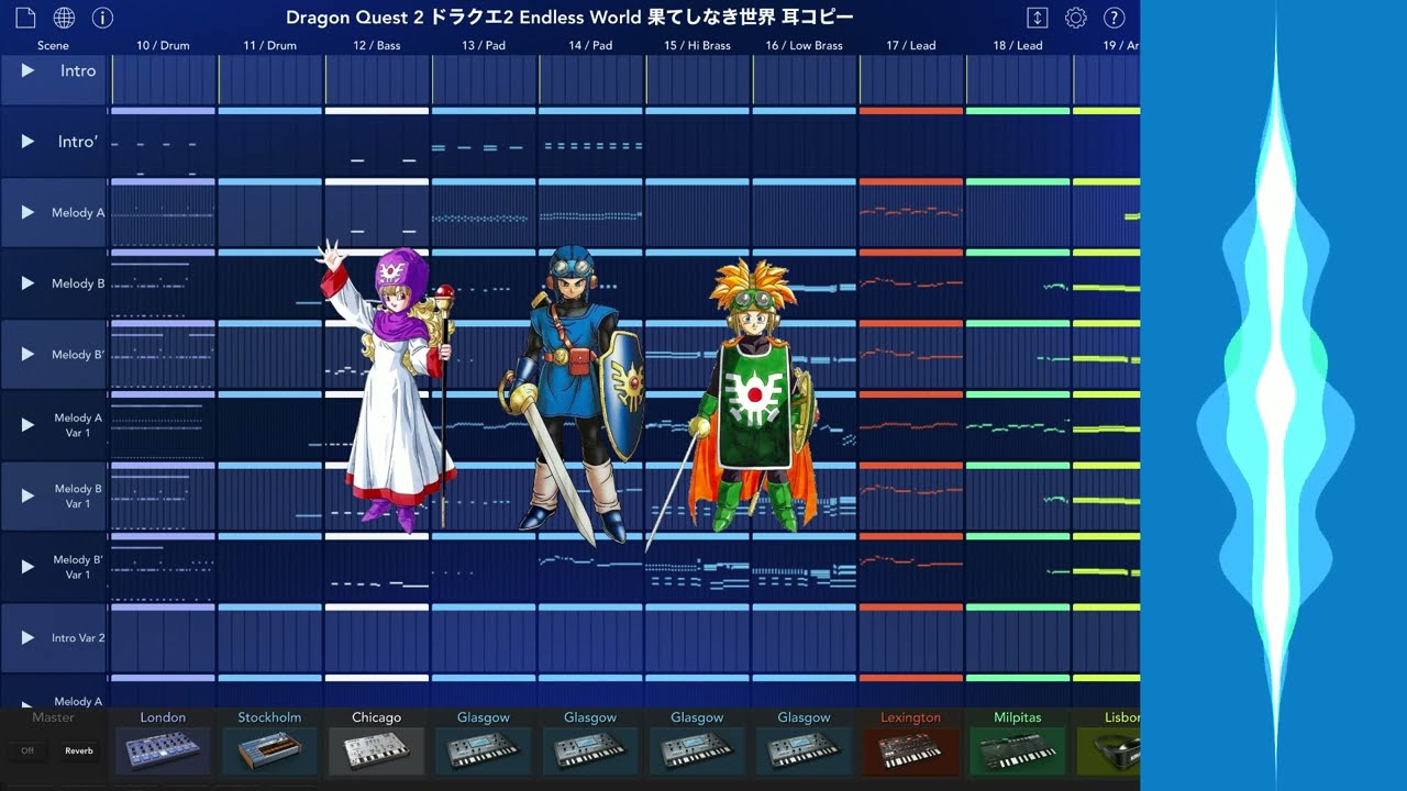 Dragon Quest II Endless World / Traveling With Friends (Korg Gadget Remix) ドラクエII 果てしなき世界 アレンジ 耳コピー