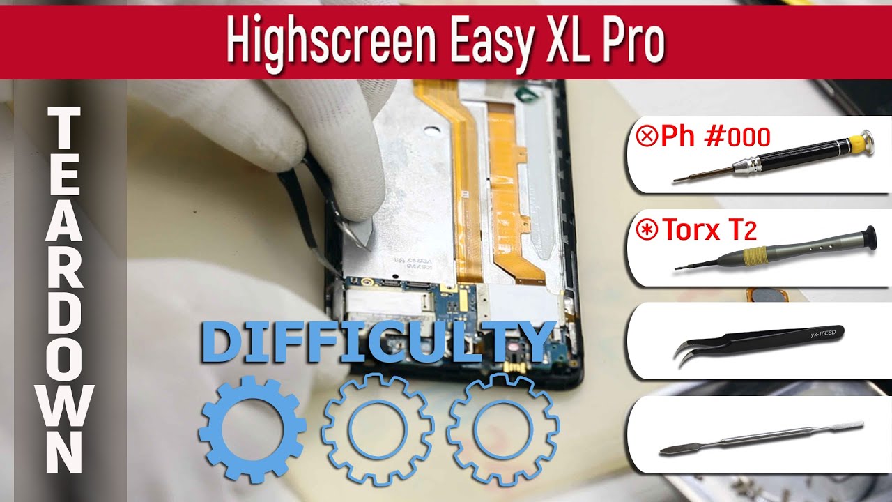 Highscreen Easy XL Pro 📱 Teardown Take apart Tutorial