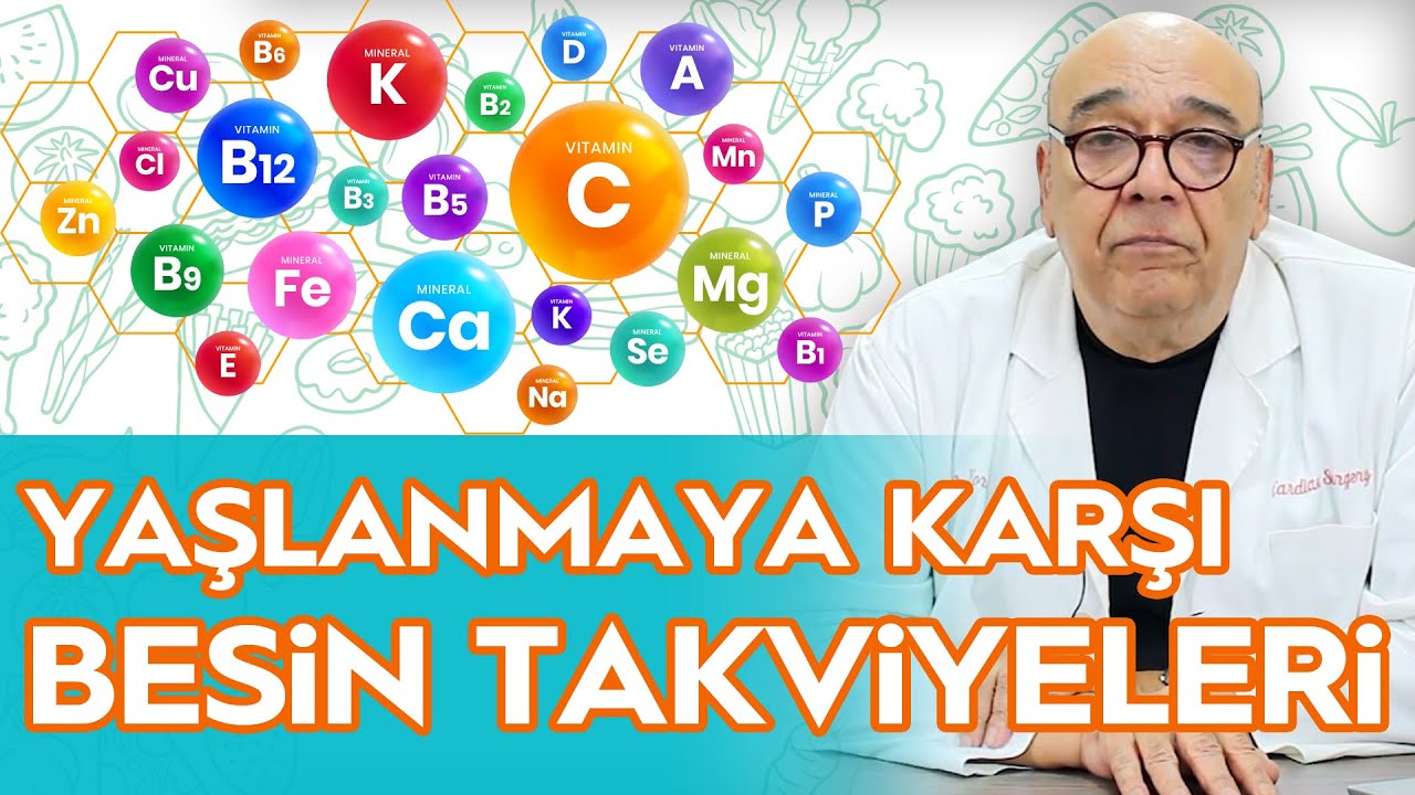 YAŞLANMAYA KARŞI BESİN TAKVİYELERİ - (4 ÖNEMLİ TAKVİYE!) / 5 Dakikada Sağlık