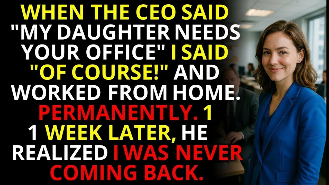 When The CEO Gave My Office To His Daughter, I Took Everything 💼   Corporate Revenge