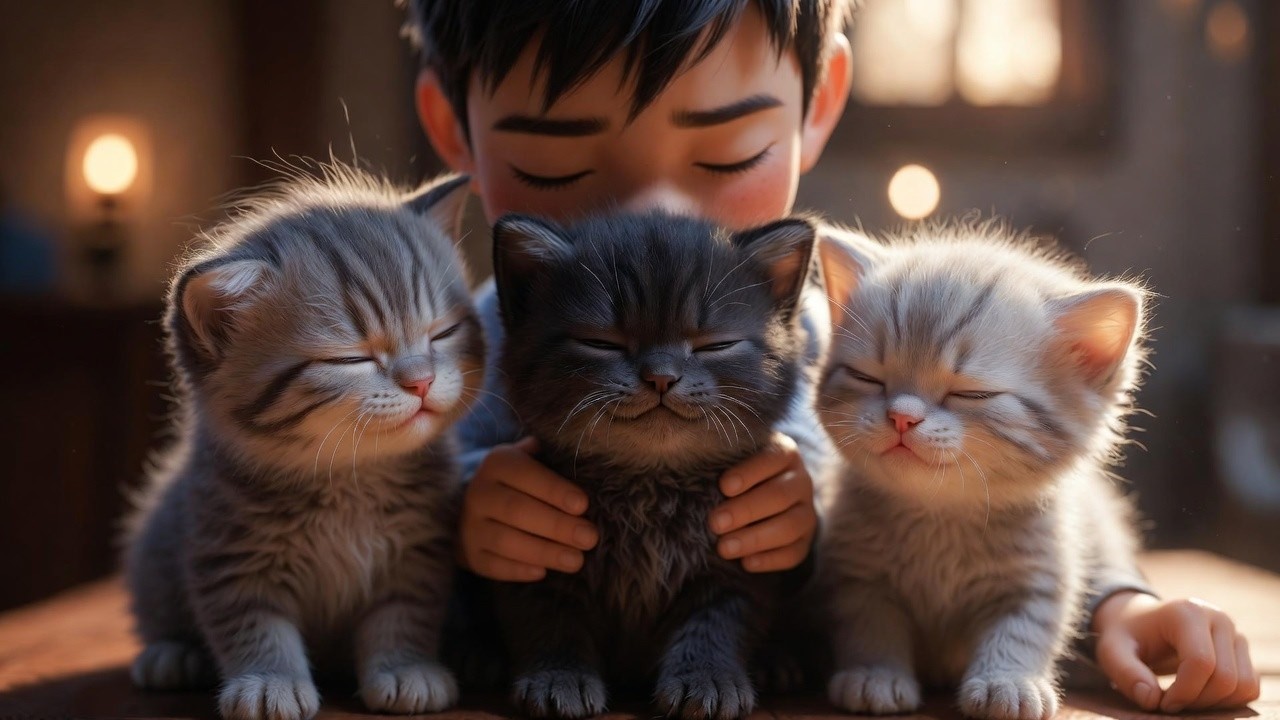 Cinco Gatitos Dormilones 🐱 | Duerme Duerme Duerme | Canción Infantil para Dormir y Aprender a Contar