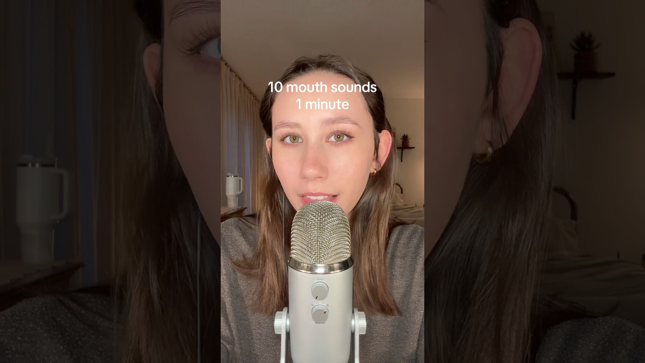 ASMR | 10 Mouth Sounds in 1 Min #asmr #tingles #asmrsounds #asmrtingles #mouthsounds #asmrtriggers