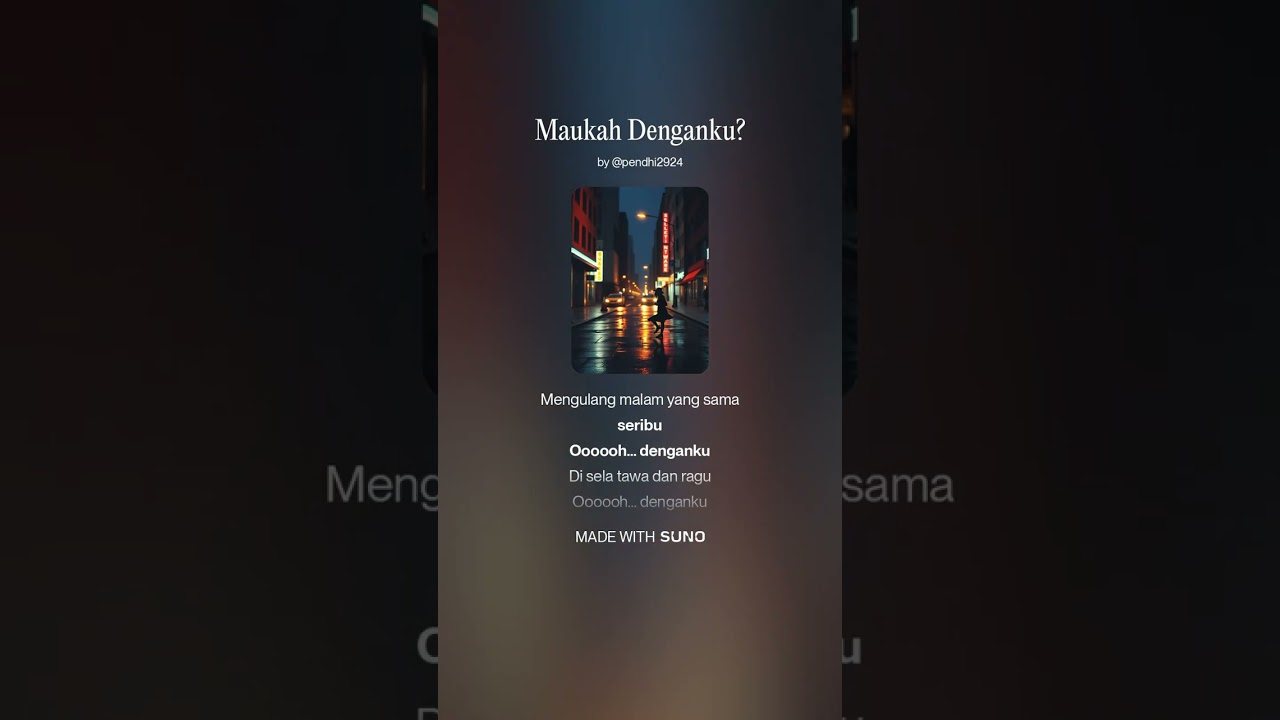 Maukah Denganku?