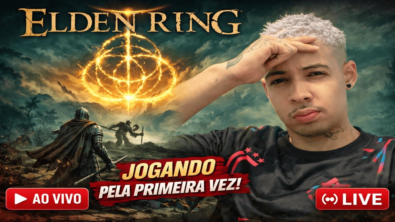PRIMEIRA VEZ JOGANDO ELDEN RING O INICIO AO VIVO