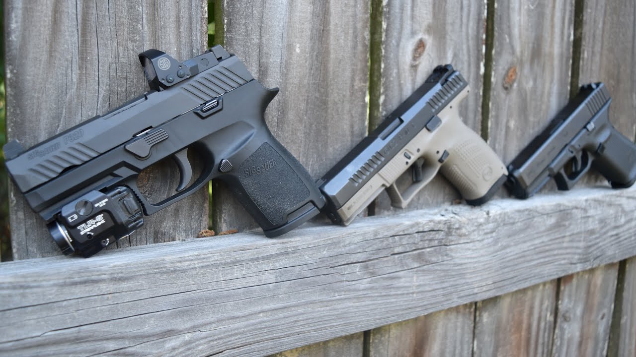 Glock 19 против Sig P320 против Cz P10c на полигоне