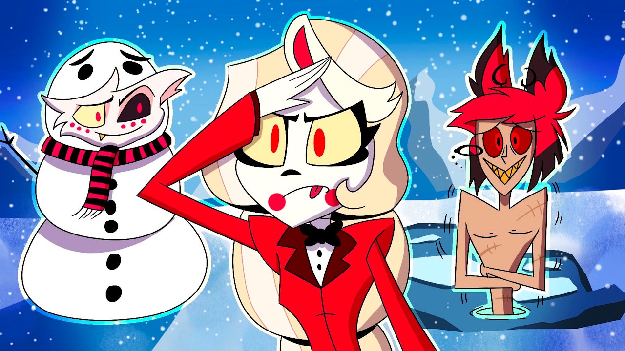 Hazbin Hotel Characters Play HIDE AND SEEK in the WINTER WASTELAND