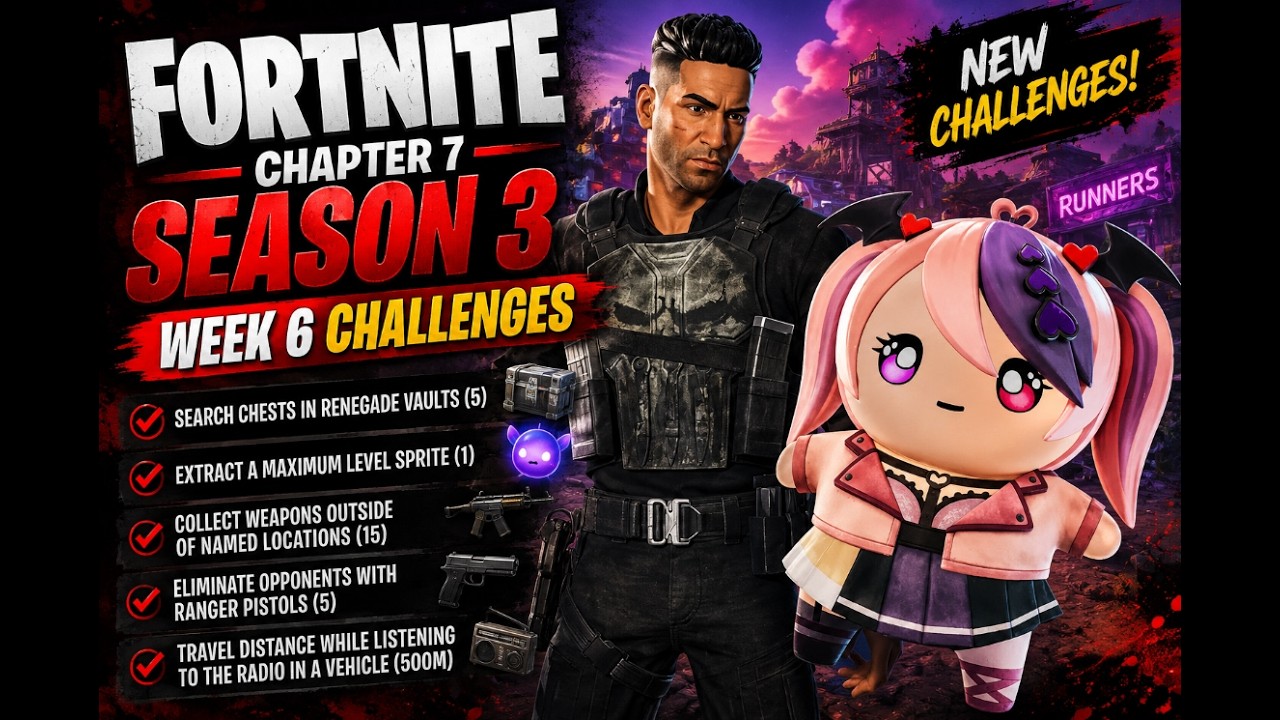 FORTNITE Chapter 7 Season 3 WEEK 6 Challenges Guide! 🔥 ALL QUESTS EASY!