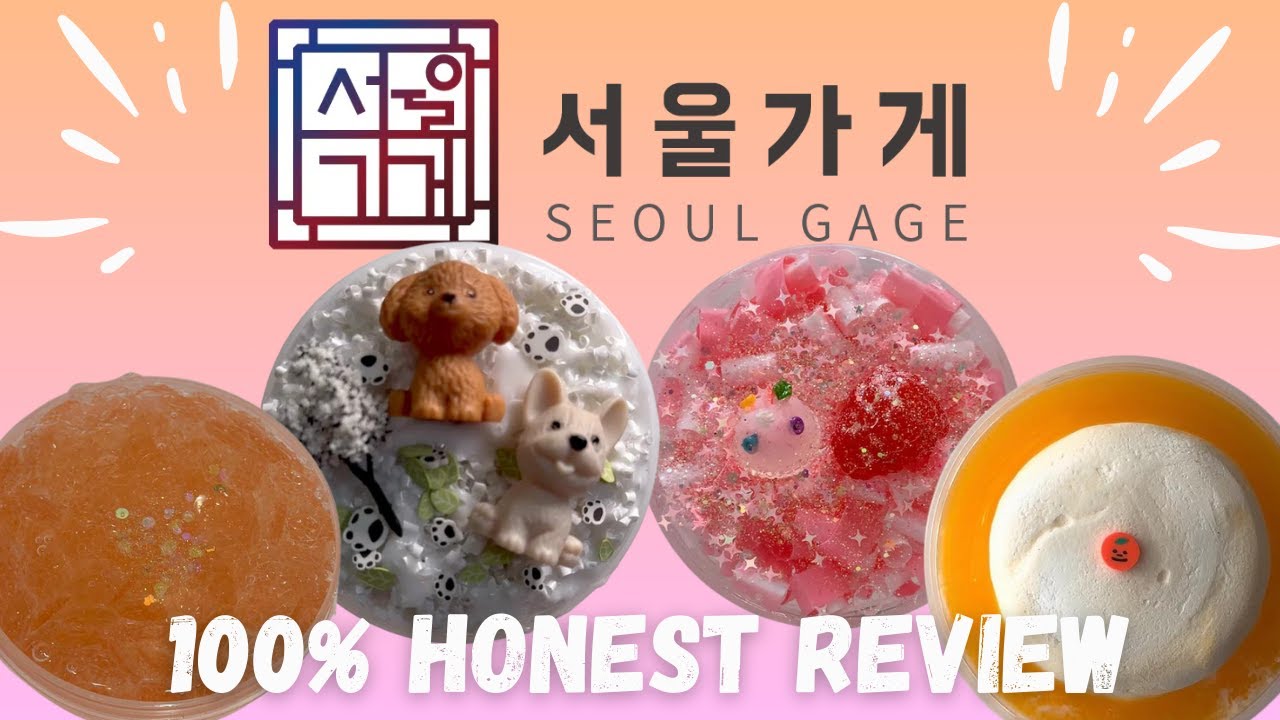 TRYING KOREAN SLIMES FROM SEOULGAGE! Vapor, Sumner, Horang, ZZALMONG