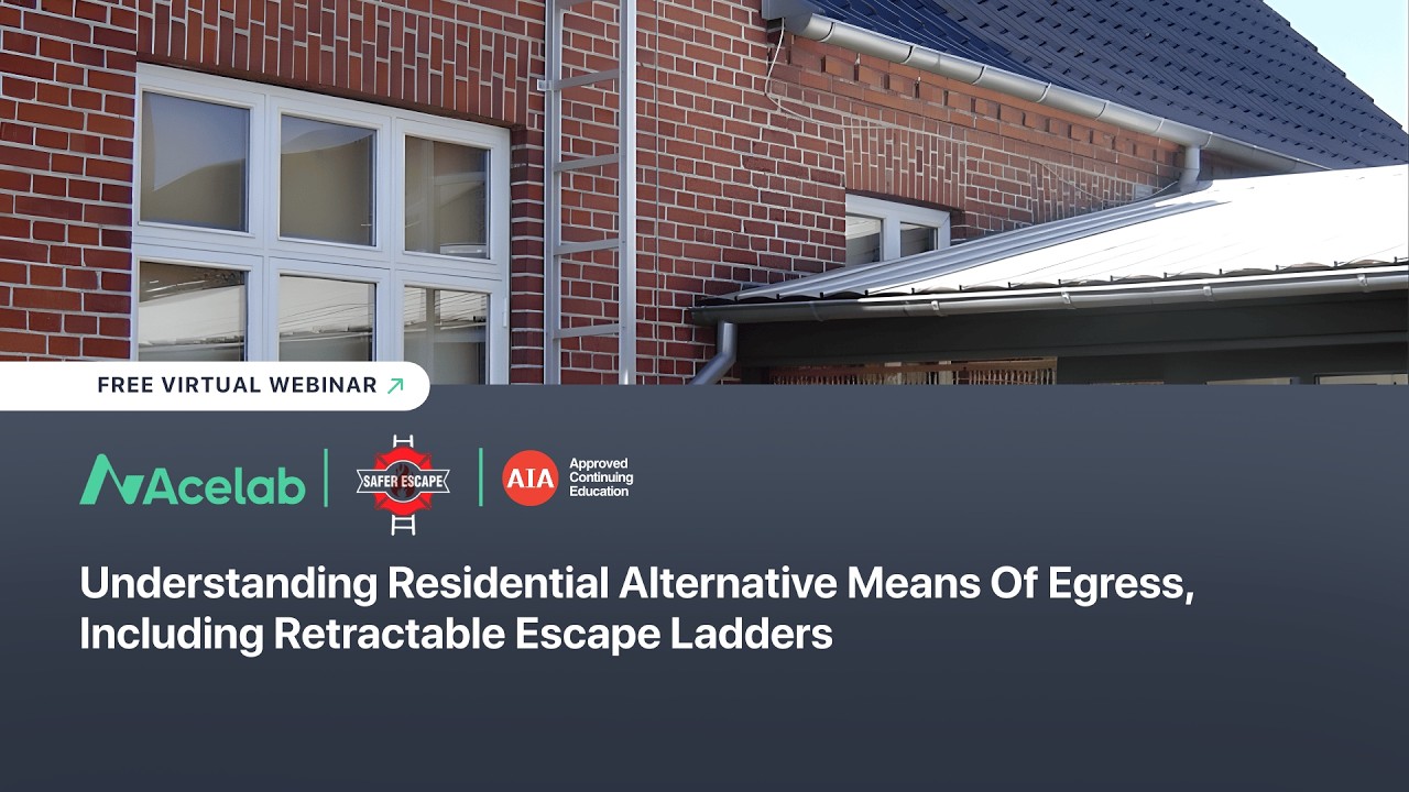Understanding Residential Alternative Means Of Egress, Including Retractable Escape Ladders